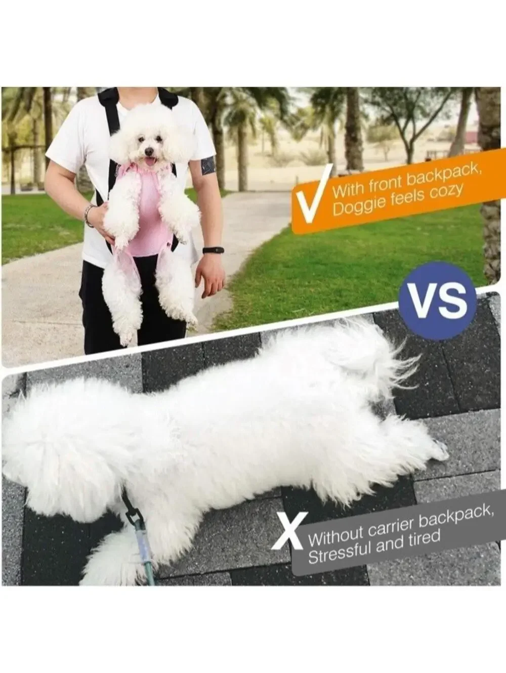 Pawaboo Pet Carrier Backpack Adjustable for Pets/Cat/Dog Bag, Black Pink MEDIUM